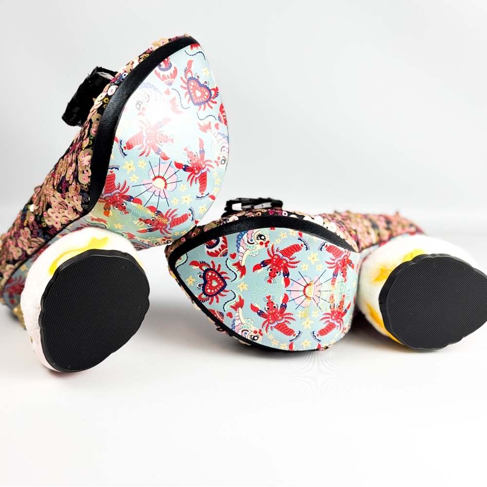 Irregular Choice Savan Swan Heels | Sequin Bow Statement Pumps | Sizes 38 & 40 | - Picture 4 of 8